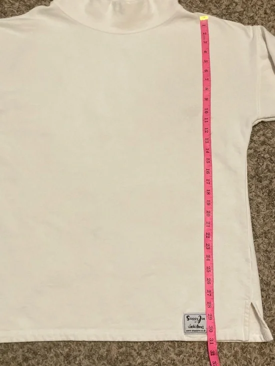 Sloppy Joe UK 100% Organic Cotton High Neck Sweatshirt, Sz 3 L/XL Oversized Boxy - Picture 9 of 16